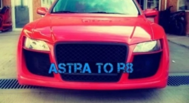 Opel Astra-ს მფლობელმა სცადა, თავის მანქანა Audi R8-სთვის დაემსგავსებინა