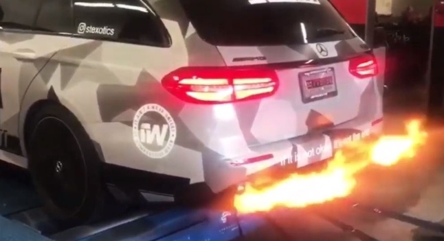 ცეცხლისმფრქვეველი საოჯახო Mercedes-AMG E63 [ვიდეო]